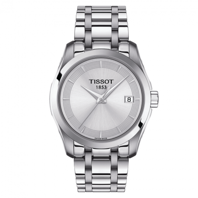 Watch Winder for watch Tissot Couturier Couturier Quartz 32 Stainless Steel / Silver / Bracelet