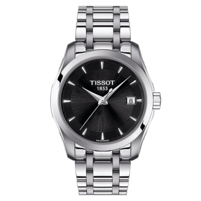 Watch Winder for watch Tissot Couturier Couturier Quartz 32 Stainless Steel / Black / Bracelet