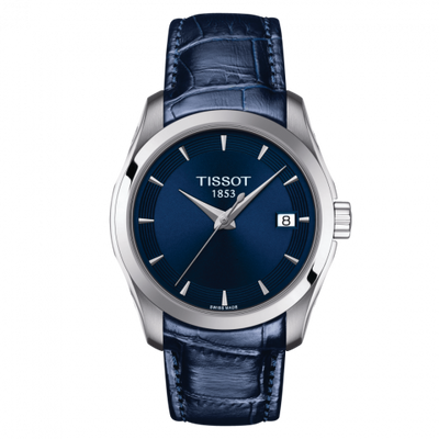 Watch Winder for watch Tissot Couturier Couturier Quartz 32 Stainless Steel / Blue / Strap