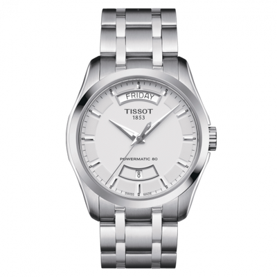 Watch Winder for watch Tissot Couturier Couturier Powermatic 80 39 Stainless Steel / Silver / Bracelet