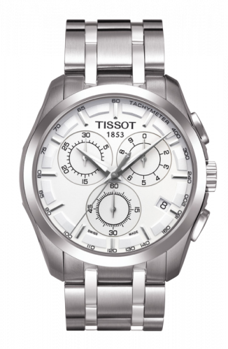 Watch Winder for watch Tissot Couturier Couturier Quartz Chronograph GMT Silver