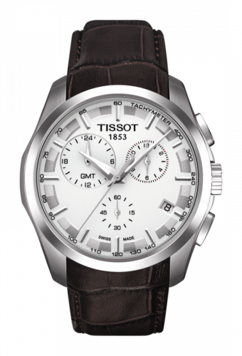 Watch Winder for watch Tissot Couturier Couturier Quartz Chronograph GMT Silver / Strap