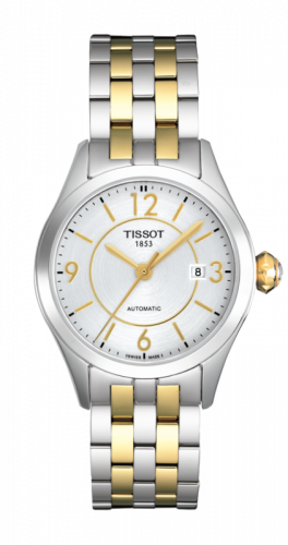 Remontoir à montres pour montre Tissot T-One T-One Automatic 28 Stainless Steel / Yellow Or PVD / Bracelet