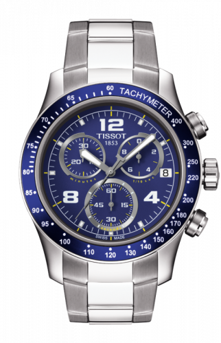 Remontoir à montres pour montre Tissot V8 V8 Quartz Chronograph Tachymeter Bleu
