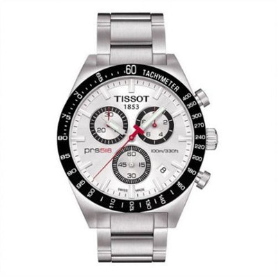 Remontoir à montres pour montre Tissot PRS 516 PRS 516 Quartz Chronograph Argent