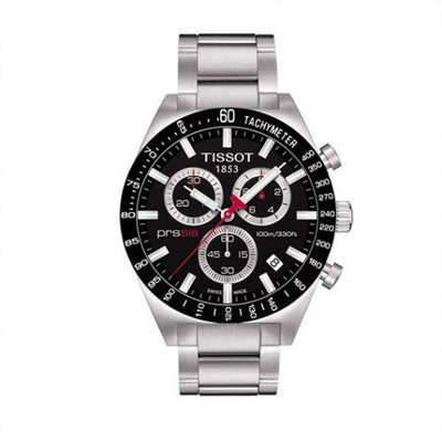 Remontoir à montres pour montre Tissot PRS 516 PRS 516 Quartz Chronograph Noire