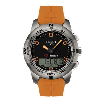 Remontoir à montres pour montre Tissot Touch T-Touch II Orange Rubber Ti