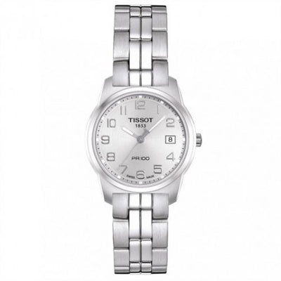 Remontoir à montres pour montre Tissot PR 100 PR 100 Quartz 24.5 Stainless Steel / Argent / Bracelet