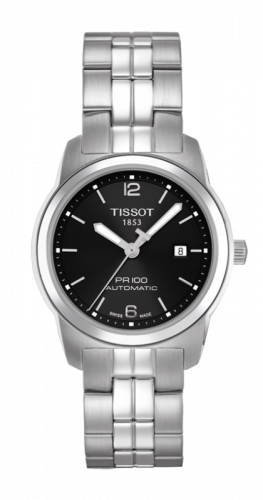 Watch Winder for watch Tissot PR 100 PR 100 Automatic 27 Stainless Steel / Black / Bracelet