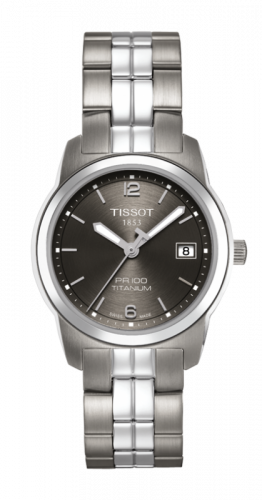 Watch Winder for watch Tissot PR 100 PR 100 Quartz 27 Titanium Grey / Bracelet