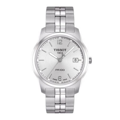 Remontoir à montres pour montre Tissot PR 100 PR 100 Quartz 38 Stainless Steel / Argent / Bracelet