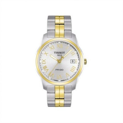Remontoir à montres pour montre Tissot PR 100 PR 100 Quartz 38 Stainless Steel / Yellow Or PVD / Bracelet