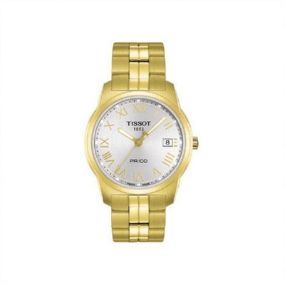 Remontoir à montres pour montre Tissot PR 100 PR 100 Quartz 38 Yellow Or PVD / Argent / Bracelet