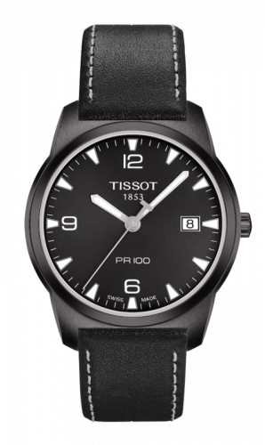 Watch Winder for watch Tissot PR 100 PR 100 Quartz 38 PVD / Black / Strap