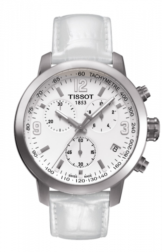 Watch Winder for watch Tissot PRC 200 PRC 200 Quartz Chronograph White Leather