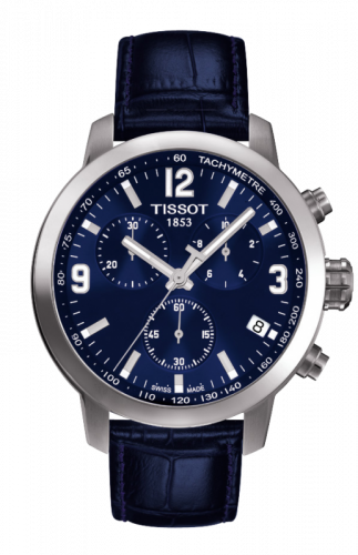 Watch Winder for watch Tissot PRC 200 PRC 200 Quartz Chronograph Blue Leather