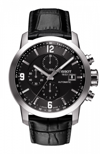 Watch Winder for watch Tissot PRC 200 PRC 200 Automatic Chronograph Black Leather