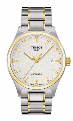 Remontoir à montres pour montre Tissot T-Tempo T-Tempo Automatic Stainless Steel / Yellow Or PVD / Ivoire / Bracelet
