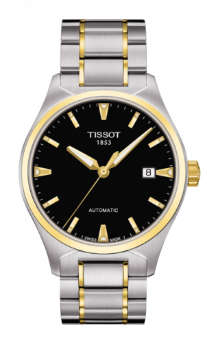 Remontoir à montres pour montre Tissot T-Tempo T-Tempo Automatic Stainless Steel / Yellow Or PVD / Ivoire / Bracelet