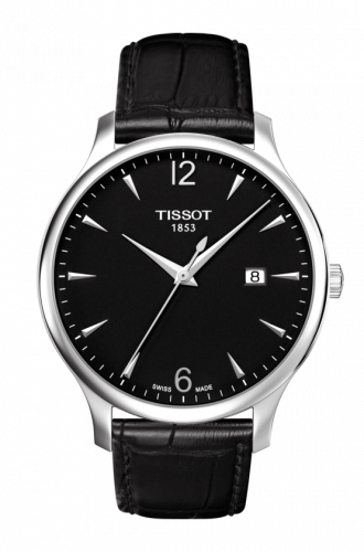 Remontoir à montres pour montre Tissot Tradition Tradition 42 Stainless Steel / Noire / Strap