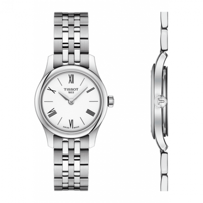 Remontoir à montres pour montre Tissot Tradition Tradition 5.5 Lady 25 Stainless Steel / Blanc / Bracelet