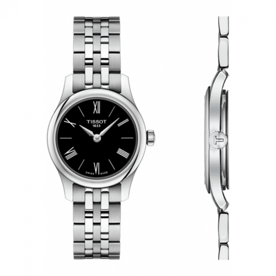 Remontoir à montres pour montre Tissot Tradition Tradition 5.5 Lady 25 Stainless Steel / Noire / Bracelet