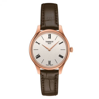 Remontoir à montres pour montre Tissot Tradition Tradition 5.5 Lady 31 Rose PVD / Argent
