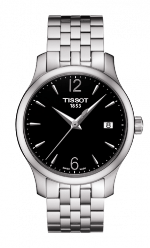 Remontoir à montres pour montre Tissot Tradition Tradition Lady Stainless Steel / Noire / Bracelet