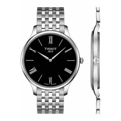 Remontoir à montres pour montre Tissot Tradition Tradition 5.5 Stainless Steel / Noire / Bracelet