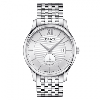 Remontoir à montres pour montre Tissot Tradition Tradition Automatic Small Second Stainless Steel / Argent / Bracelet