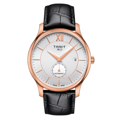 Remontoir à montres pour montre Tissot Tradition Tradition Automatic Small Second Rose Or PVD / Argent