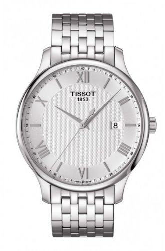 Remontoir à montres pour montre Tissot Tradition Tradition Quartz 42 Stainless Steel / Argent / Bracelet