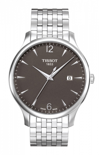 Remontoir à montres pour montre Tissot Tradition Tradition Quartz 42 Stainless Steel / Gris / Bracelet
