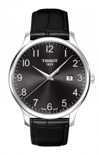 Remontoir à montres pour montre Tissot Tradition Tradition Quartz 42 Stainless Steel / Noire / Strap