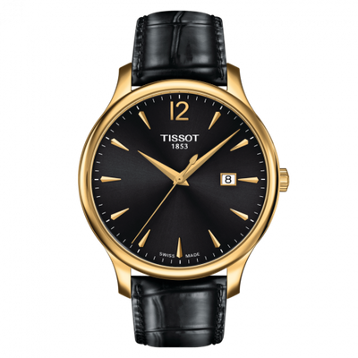 Remontoir à montres pour montre Tissot Tradition Tradition PVD Yellow Or / Noire