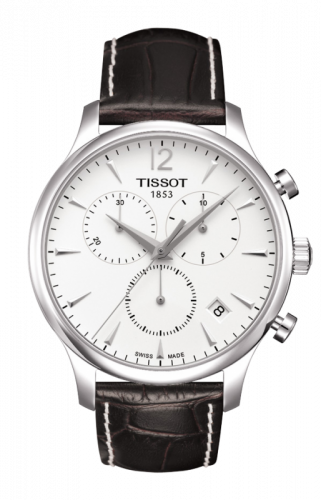 Remontoir à montres pour montre Tissot Tradition Tradition Chronograph Stainless Steel / Argent