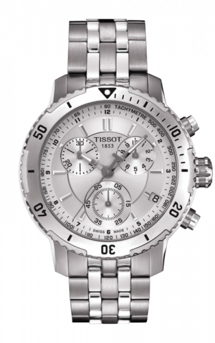 Watch Winder for watch Tissot PRS 200 PRS 200 Quartz Chronograph Silver