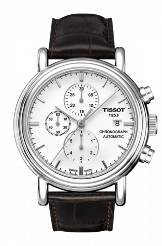 Watch Winder for watch Tissot Carson Carson Chronograph Automatic 42 Stainless Steel / White / Strap