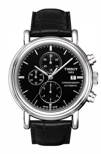 Watch Winder for watch Tissot Carson Carson Chronograph Automatic 42 Stainless Steel / Black / Strap