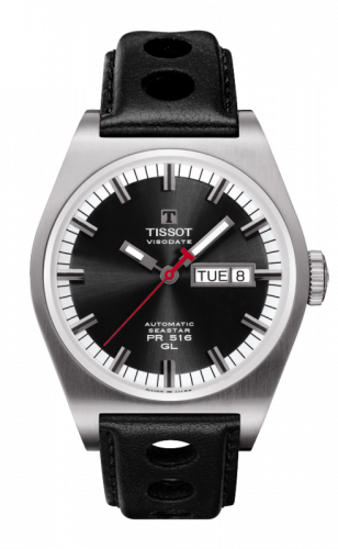 Remontoir à montres pour montre Tissot PRS 516 PRS 516 Automatic 40 Stainless Steel / Noire / Strap