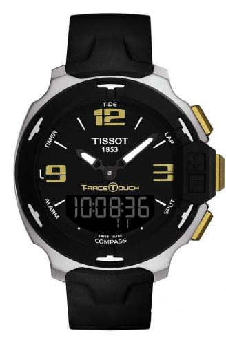 Remontoir à montres pour montre Tissot Touch T-Race Touch Stainless Steel / Verte