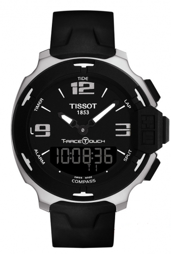 Remontoir à montres pour montre Tissot Touch T-Race Touch Stainless Steel / Noire