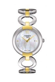 Remontoir à montres pour montre Tissot T-Trend Rosey Stainless Steel / PVD Or / MOP / Bracelet