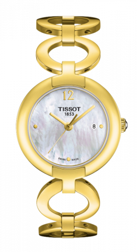 Remontoir à montres pour montre Tissot T-Trend Rosey PVD Or / MOP / Bracelet