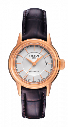 Watch Winder for watch Tissot Carson Carson Automatic 29.5 Rose Gold PVD / Silver / Strap