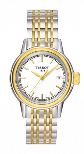 Watch Winder for watch Tissot Carson Carson Quartz 29.7 Stainless Steel / Yellow Gold PVD / White / Bracelet