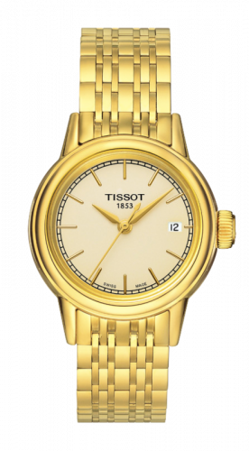 Watch Winder for watch Tissot Carson Carson Quartz 29.7 Yellow Gold PVD / Champagne / Bracelet