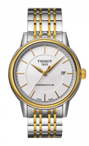 Watch Winder for watch Tissot Carson Carson Powermatic 80 Two Tone / White / Bracelet