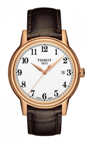 Watch Winder for watch Tissot Carson Carson Quartz 40 Rose Gold PVD / White / Strap
