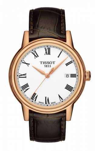 Watch Winder for watch Tissot Carson Carson Quartz 40 Rose Gold PVD / White / Strap